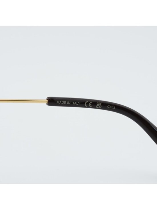 Bottega Veneta BV1237S 002 Sunglasses Gold Square Frame, Brown Lenses main image 4